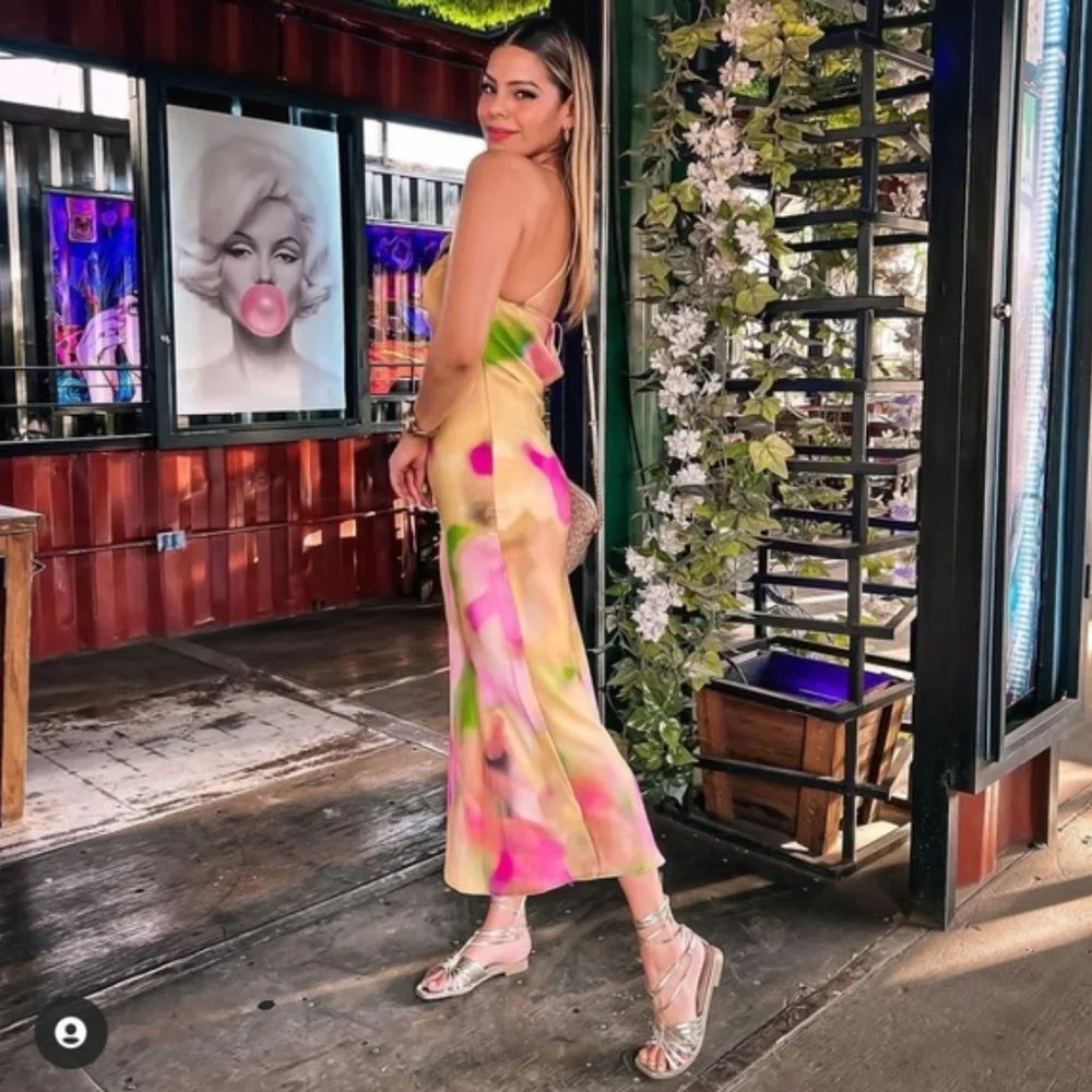 Zara Tie Dye Slip Dress - Picture 13 of 16